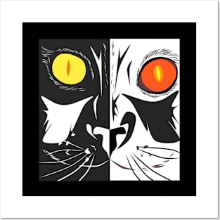 Cat t-shirt Posters and Art